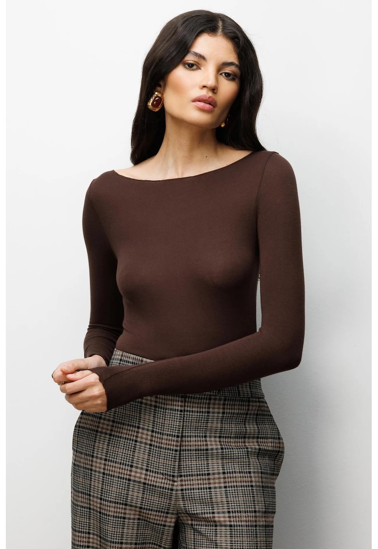 Bluza dama - Slim fit - Maro - Textil
