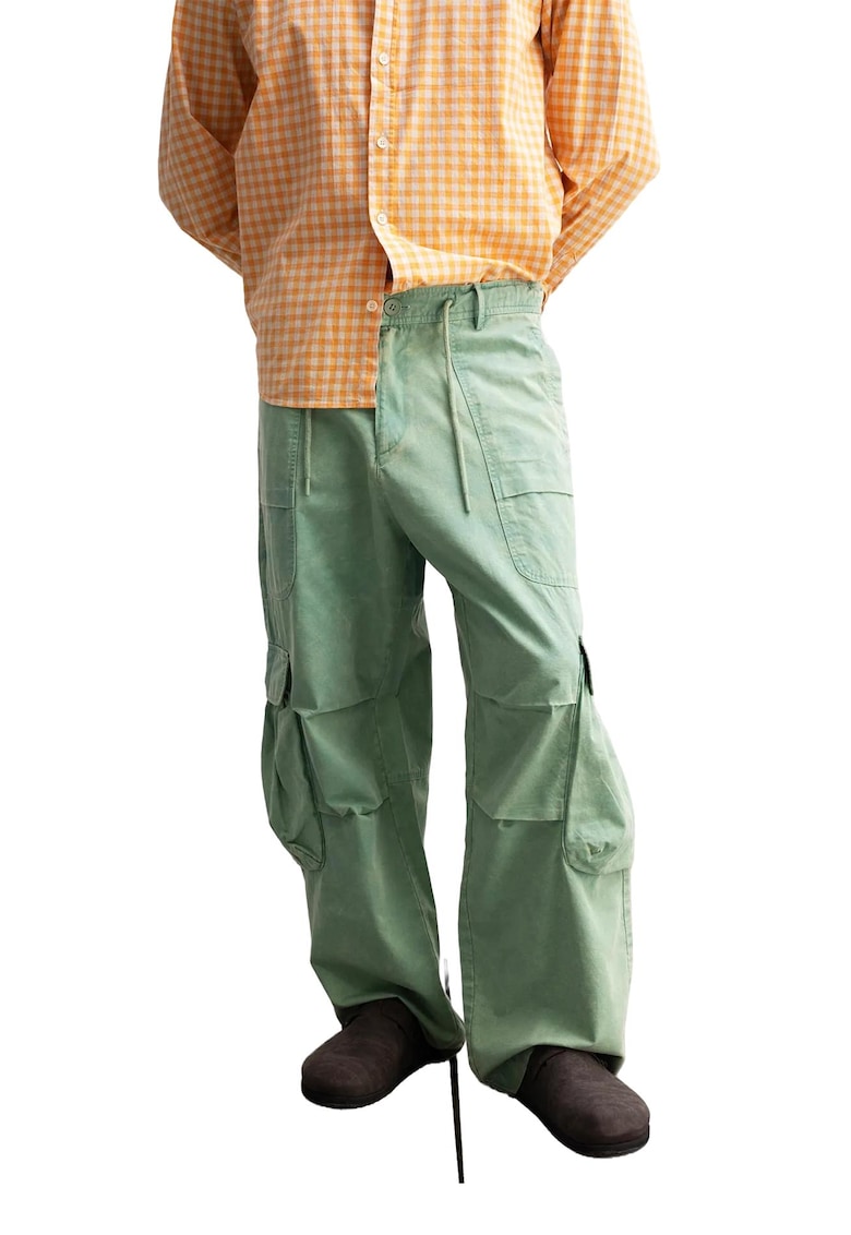 Pantaloni barbati - Textil - Verde