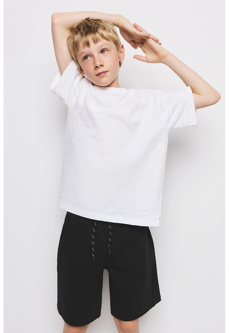 Pantaloni de trening cu snur de ajustare - Negru