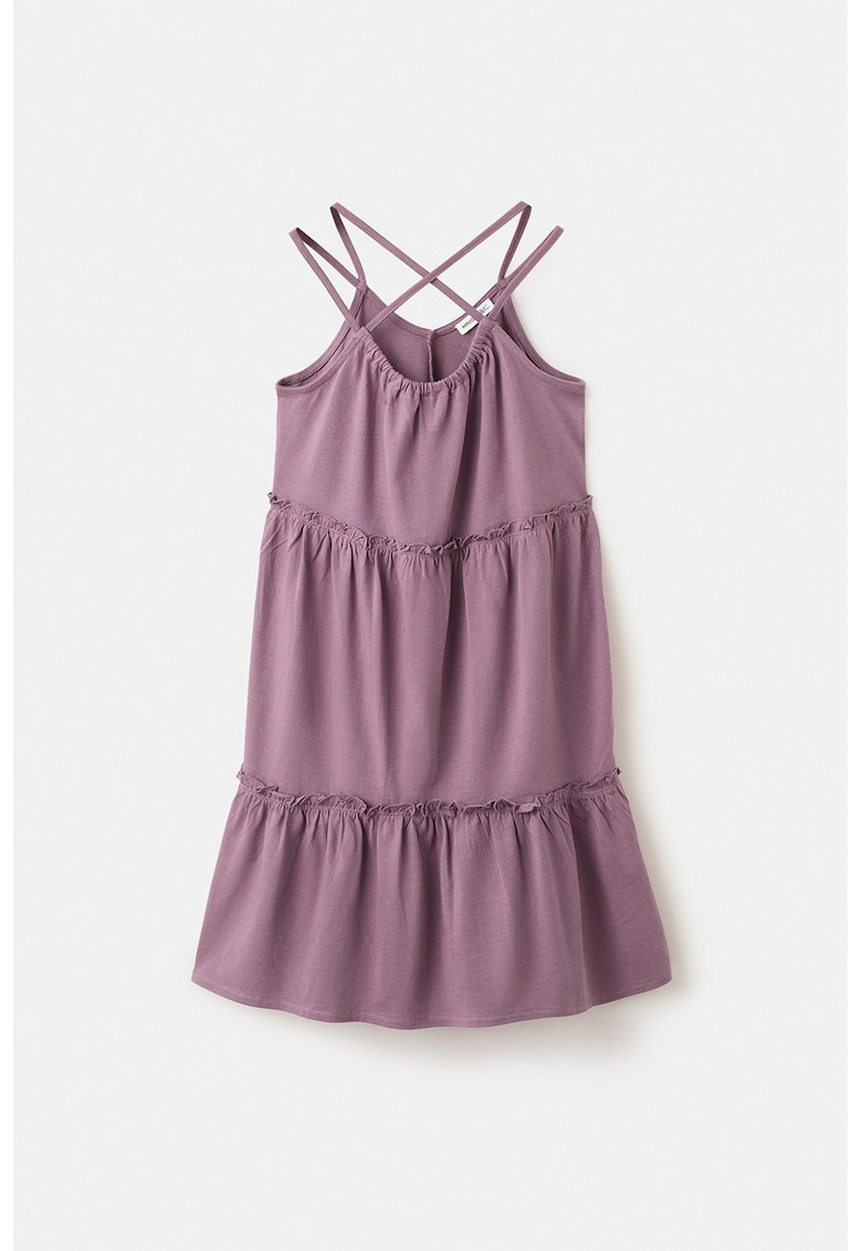 Rochie midi cu model stratificat - Violet