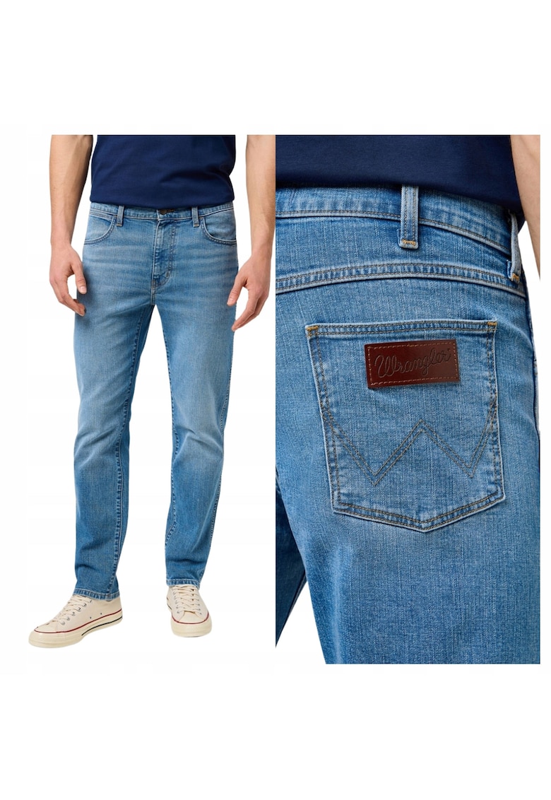 Blugi Barbati - Larston - Slim Fit - Talie Joasa - 5 Buzunare - Lungi - Fermoar - Bumbac - W31-L34 - Albastru