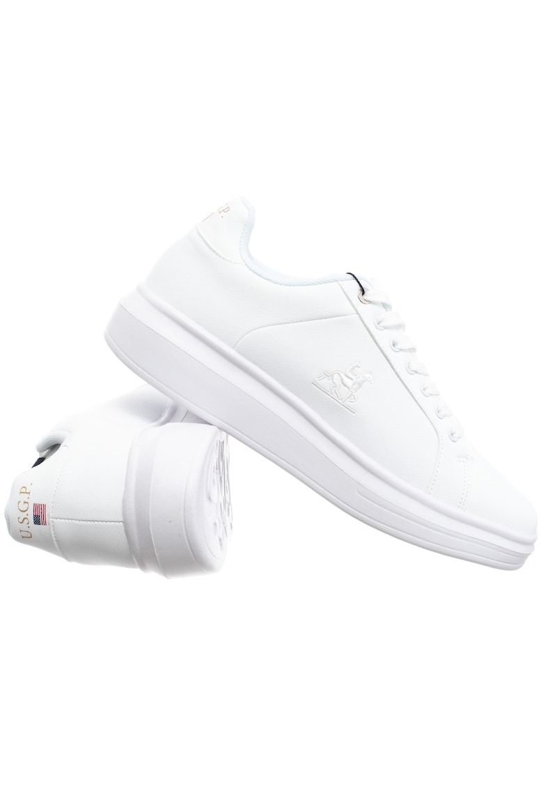 Pantofi sport din piele ecologica - Alb