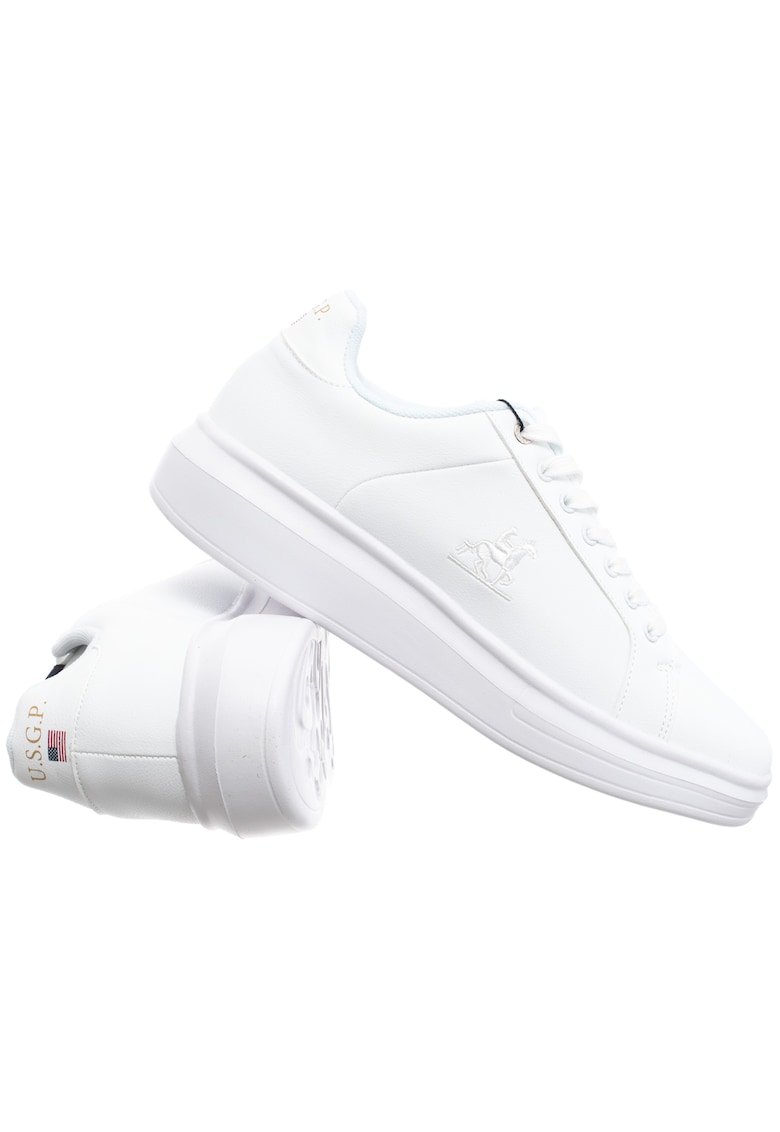 Pantofi sport din piele ecologica - Alb