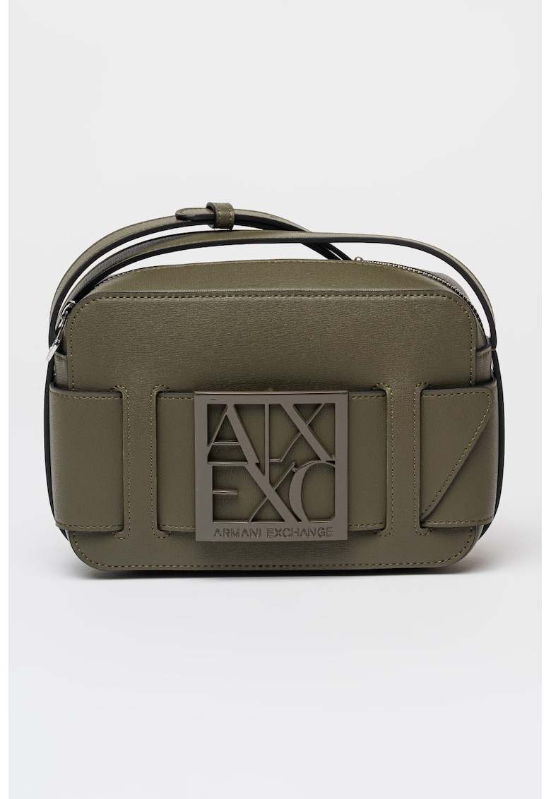 Geanta crossbody de piele ecologica Susie - Verde masliniu inchis