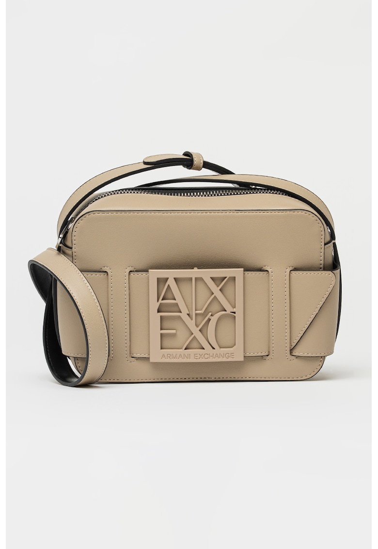 Geanta crossbody de piele ecologica Susie - Bej inchis