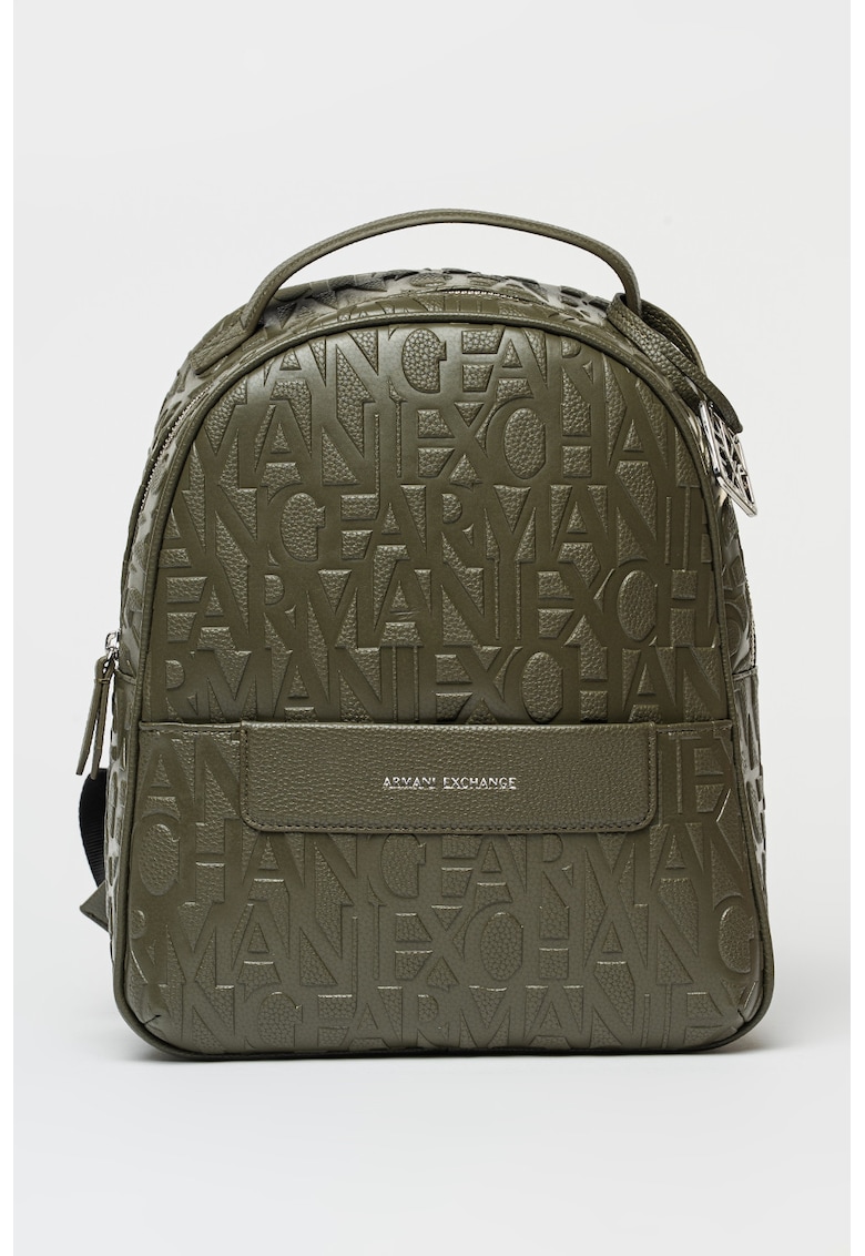 Rucsac cu model logo Liz - Verde masliniu inchis