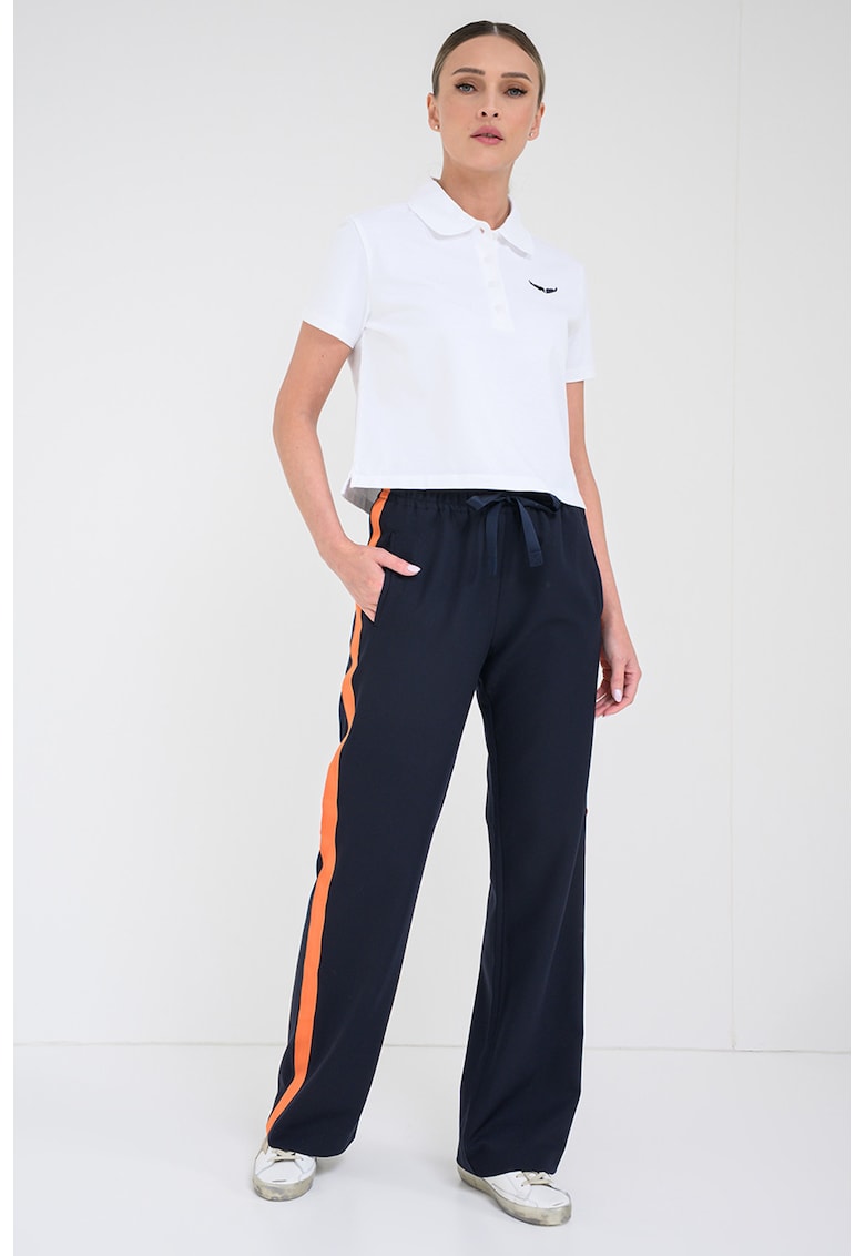 Tricou polo de bumbac - Alb optic