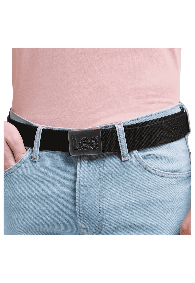 Curea Barbati - Regular Fit - Catarama Argintie - Design Clasic - Confortabila Si Stilata - Cadou Perfect - 95 cm - Negru