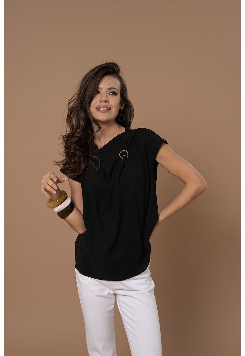 Bluza drapata Sylvie - Negru