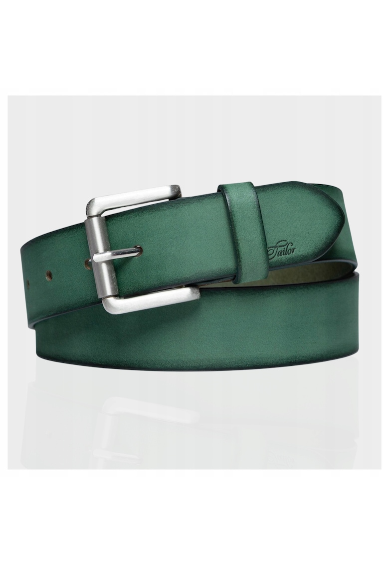 Curea Barbati - 105cm - Piele Naturala - Verde