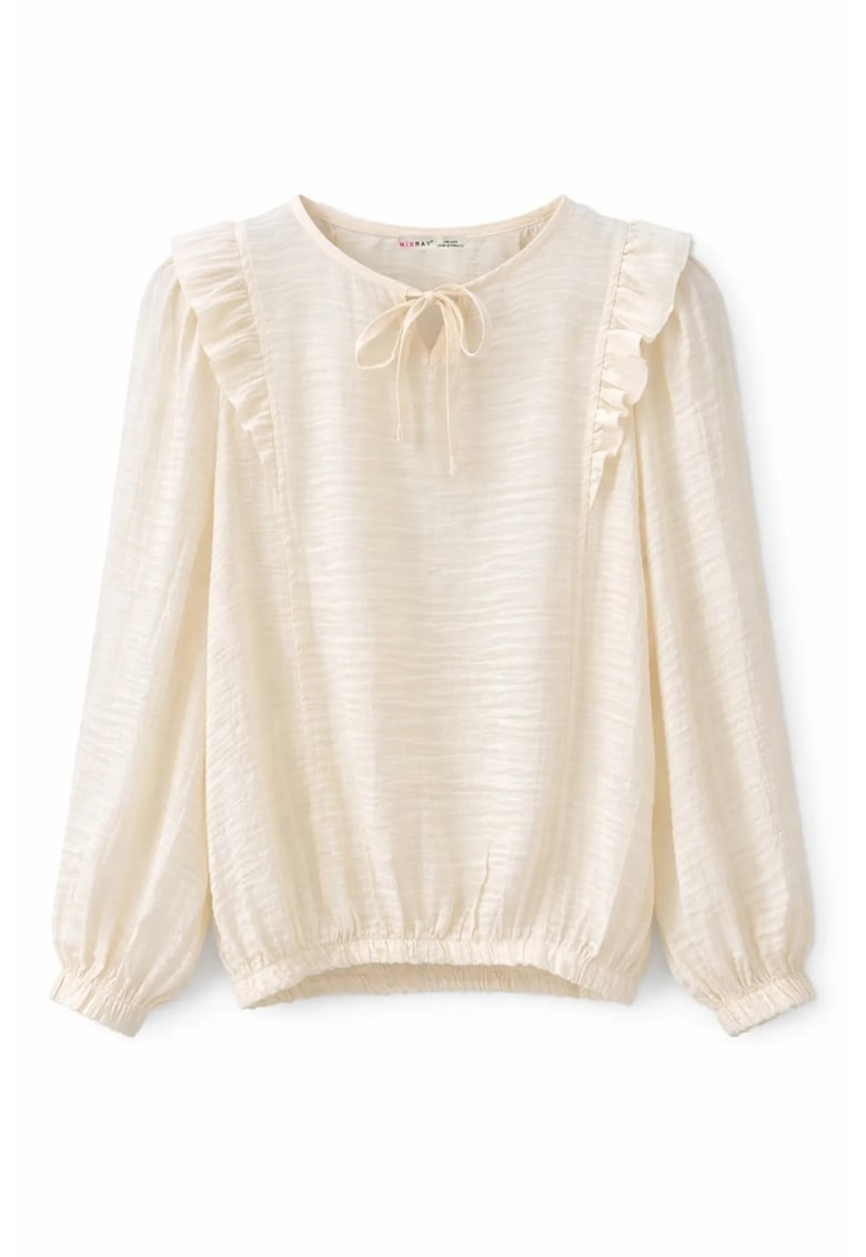 Bluza dama - Natural - Volane