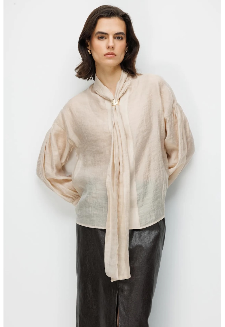 Bluza dama - Crem - Decolteu in V