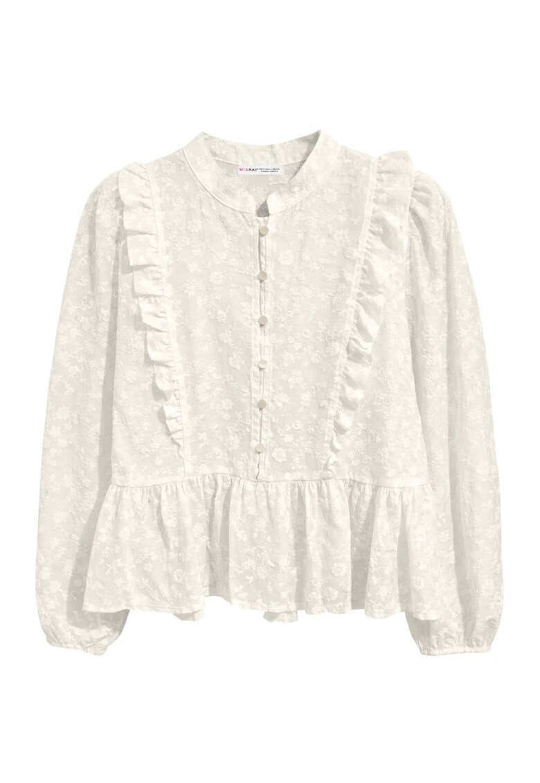 Bluza dama - Floral - Ecru