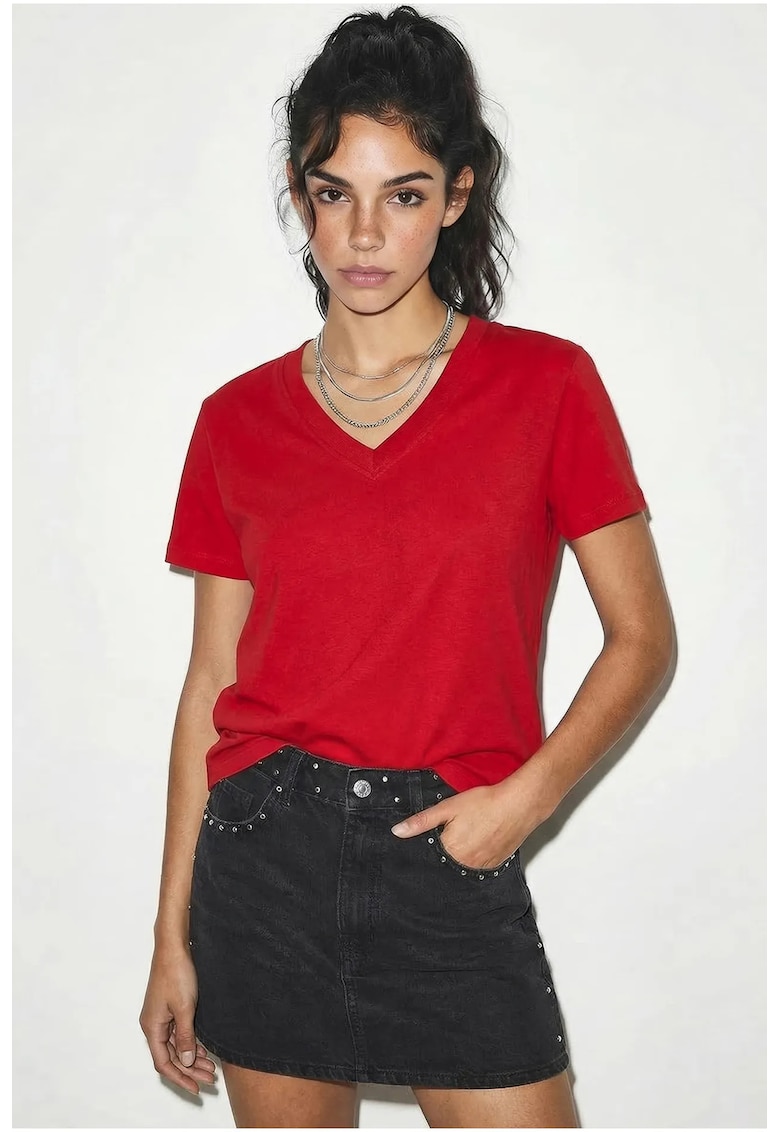 Tricou rosu pentru dama - Rosu