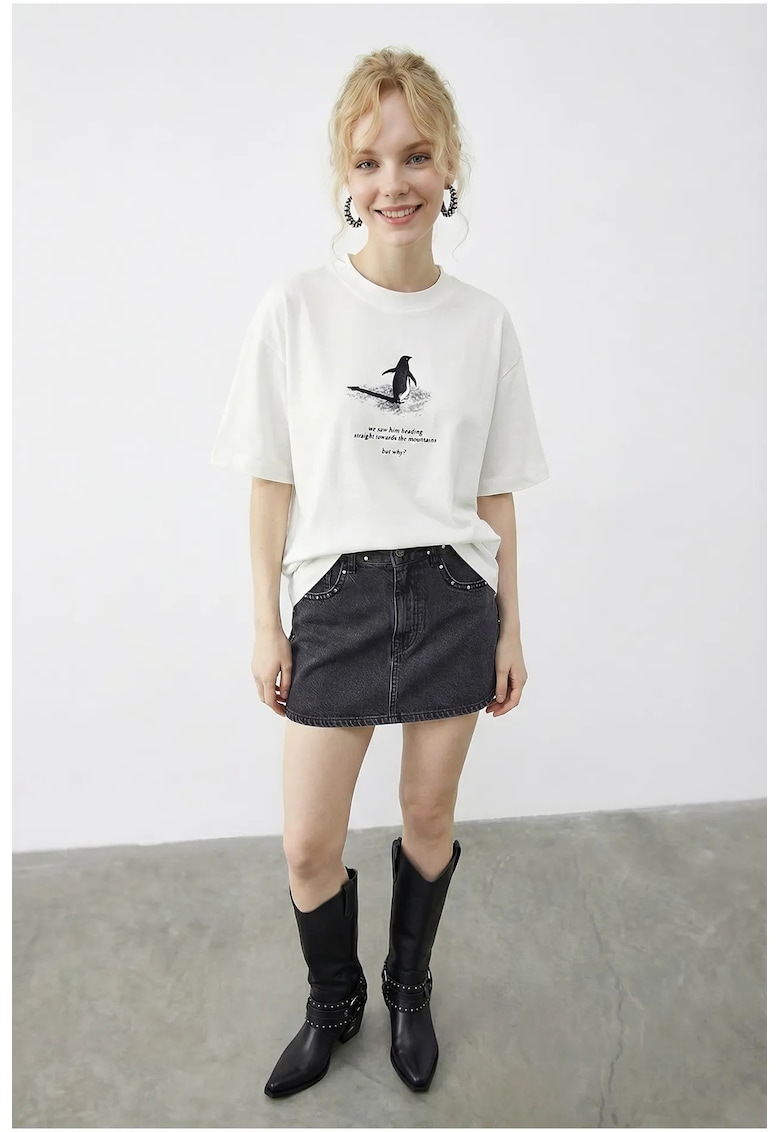 Tricou dama alb -