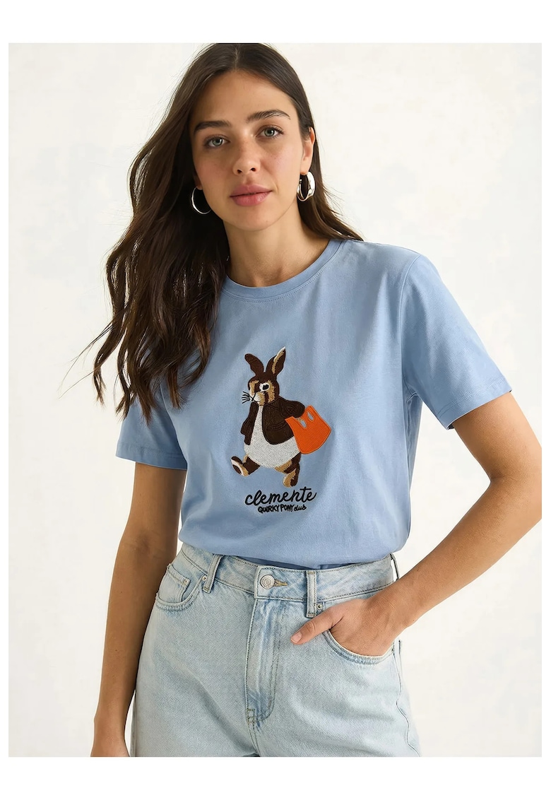 Tricou dama albastru