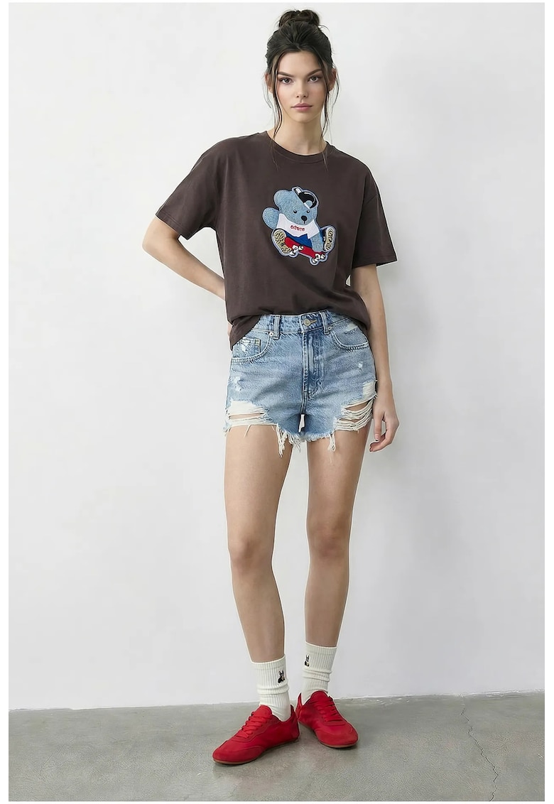 Tricou femei maro
