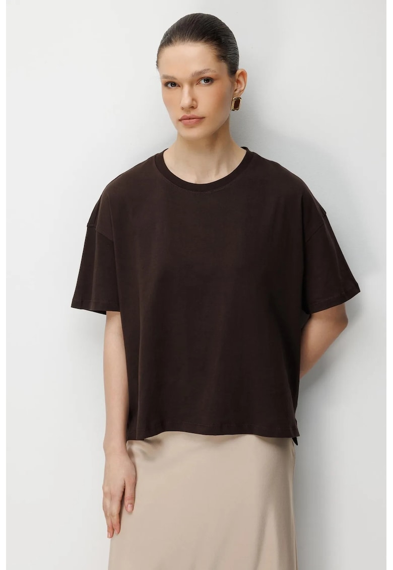 Tricou dama larg maro