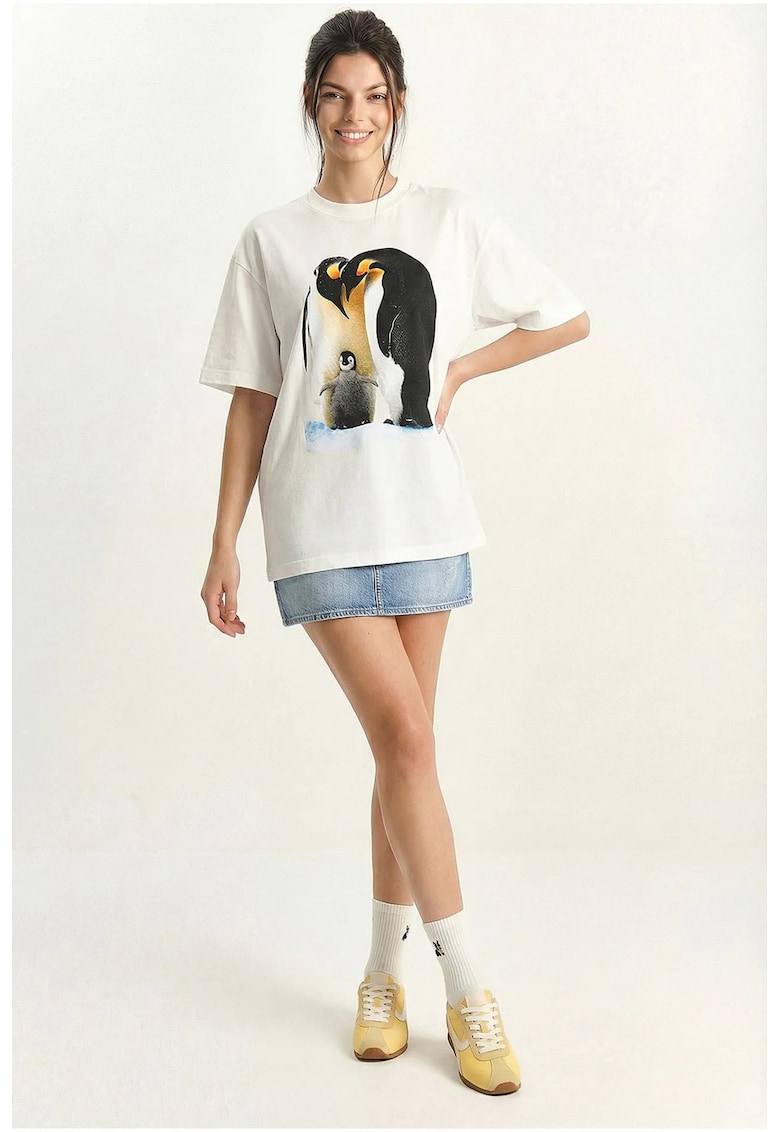 Tricou dama alb -