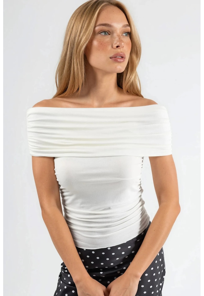 Bluza dama - Viscoza/Elastan - alb