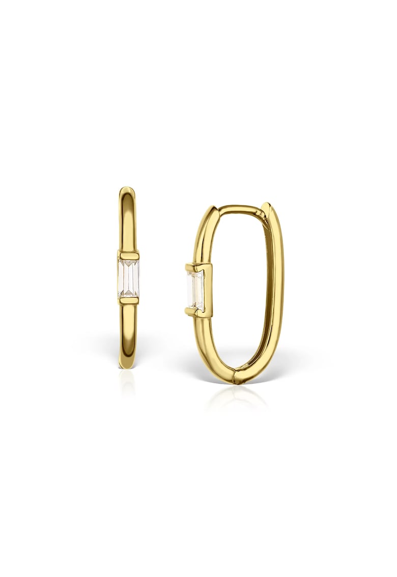 Cercei pentru fete - aur 14 KT - model cu pietricele