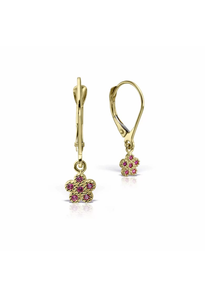 Cercei pentru fete - aur 14 KT - tortite lever back