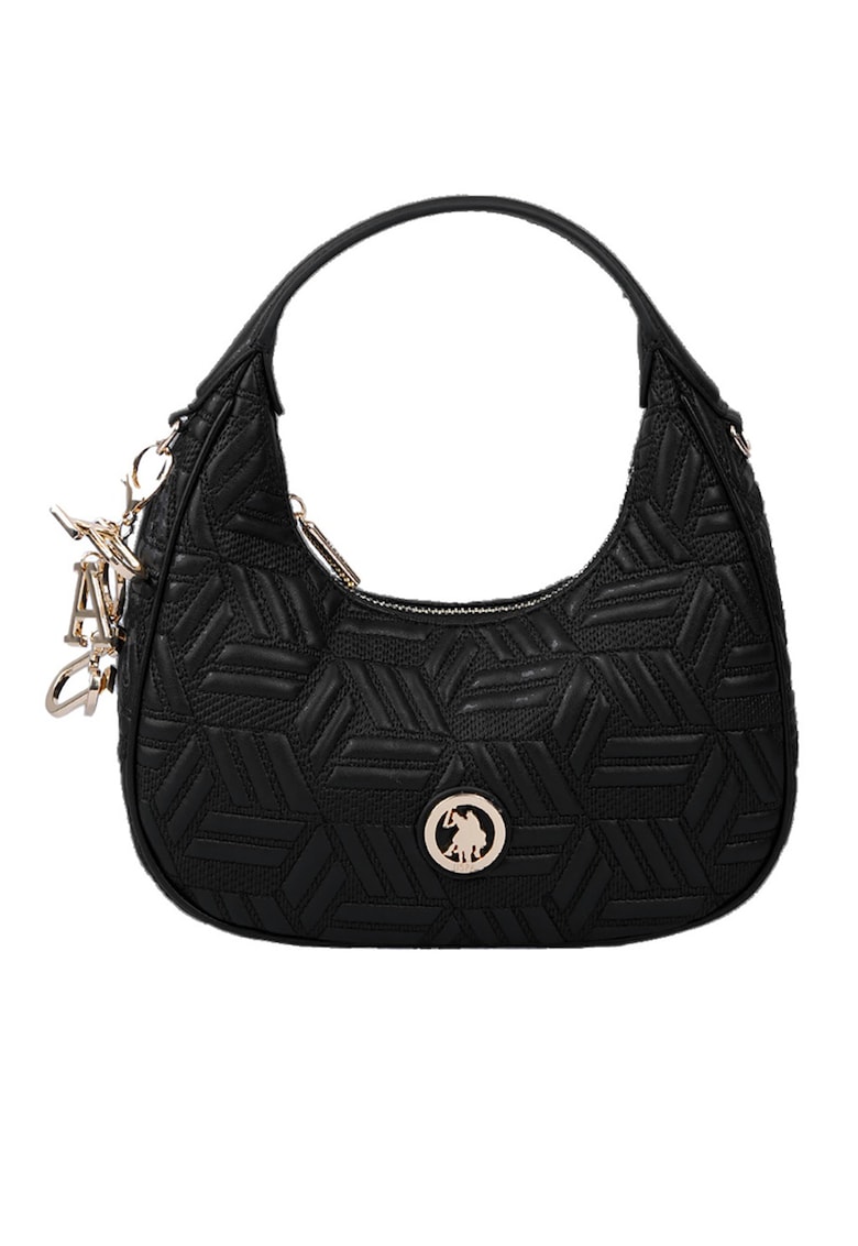 Geanta de piele ecologica cu maner - Negru