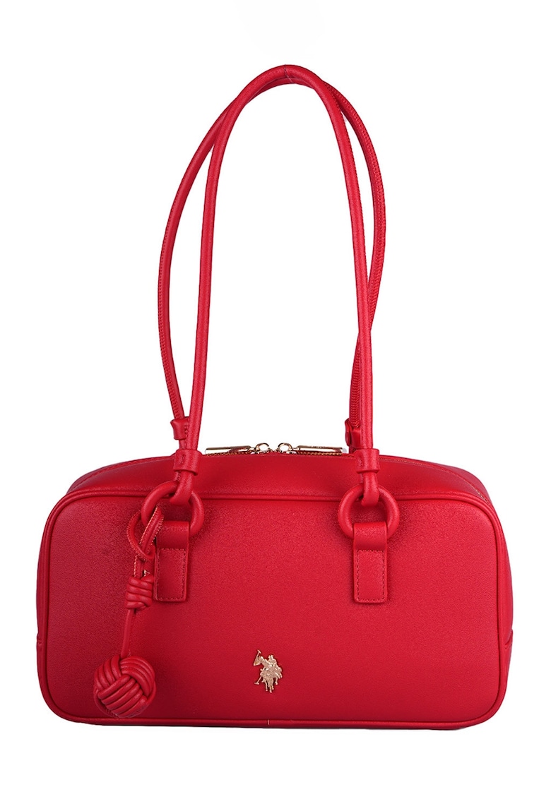 Geanta hobo de piele ecologica - Rosu