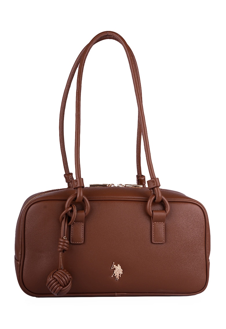 Geanta hobo de piele ecologica - Maro