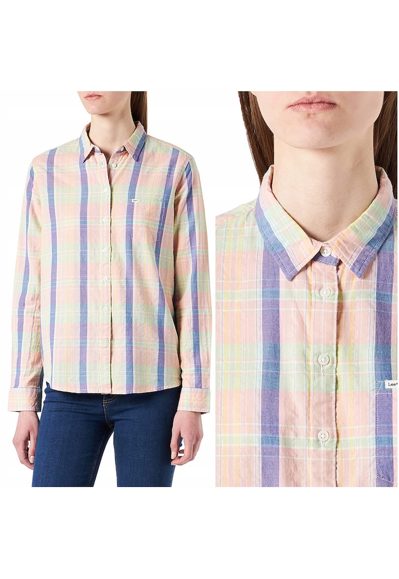 Camasa dama One Pocket - roz - bumbac - marimea