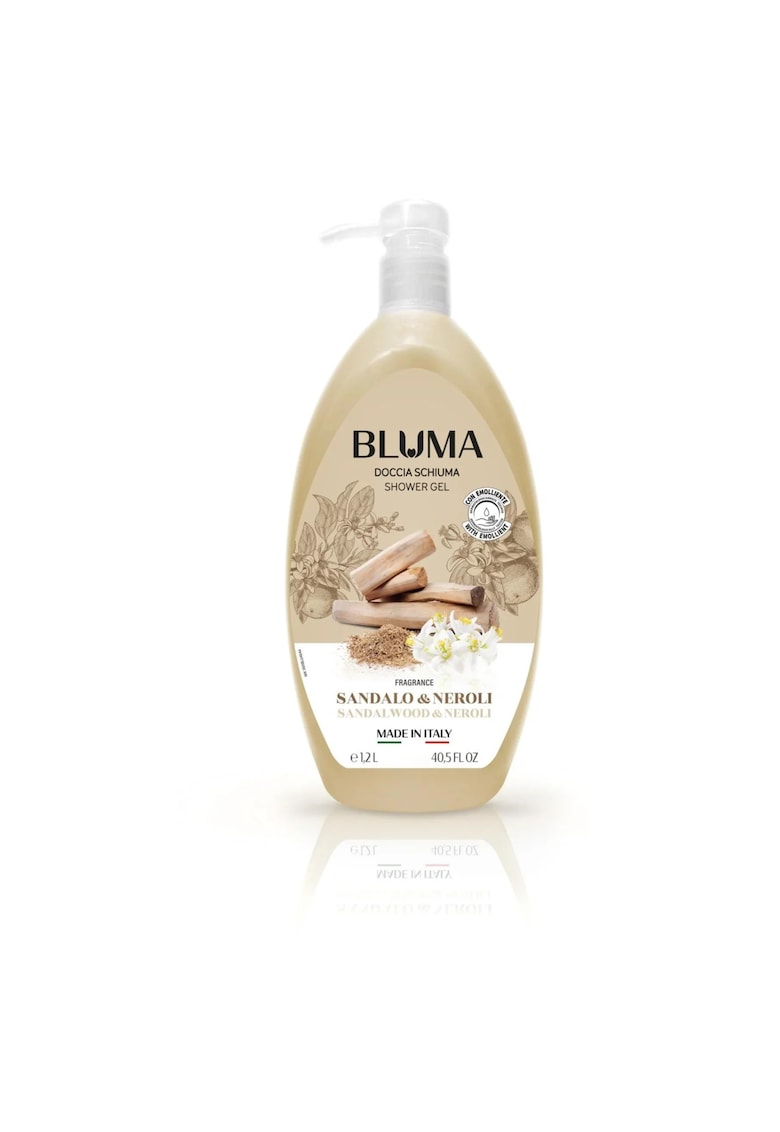 Gel de dus lemn de santal & neroli - 2 l