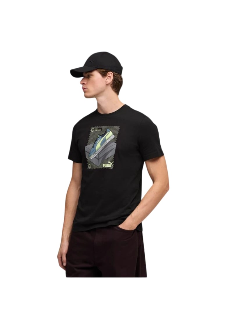 Tricou Graphic Sneaker 58823 - Negru