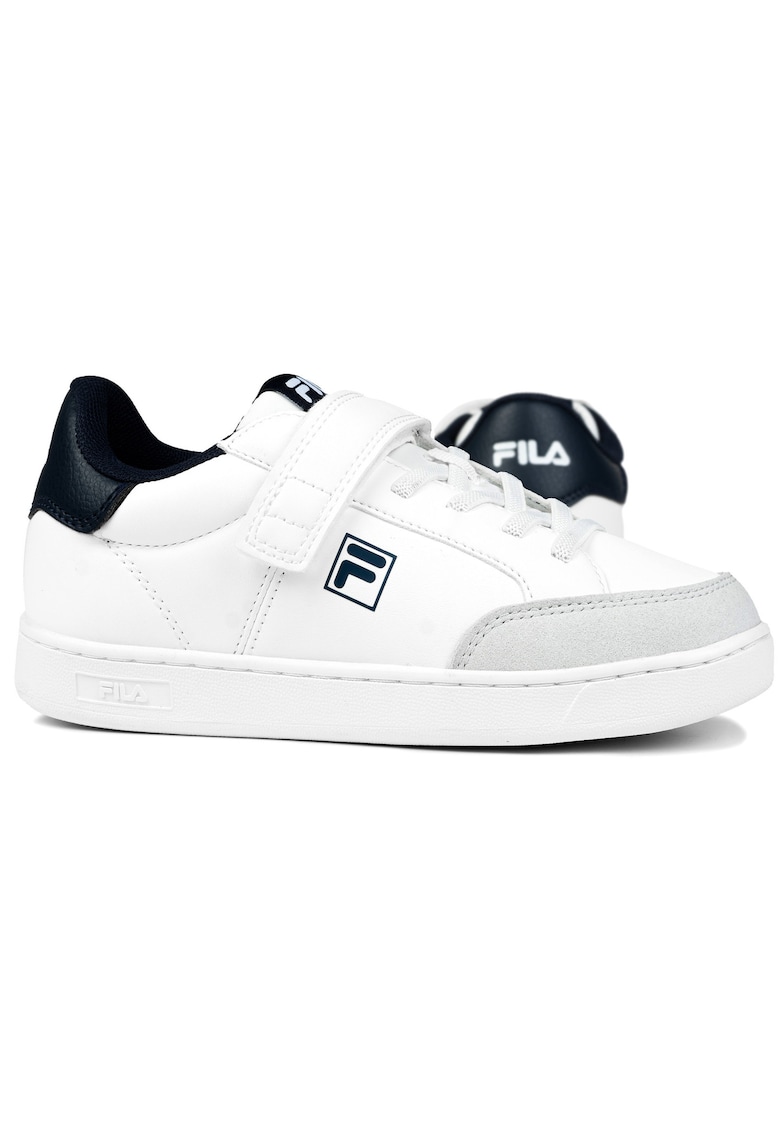 Pantofi copii COURTBAY VELCRO KID - material sintetic - talpa din cauciuc - Alb/Gri