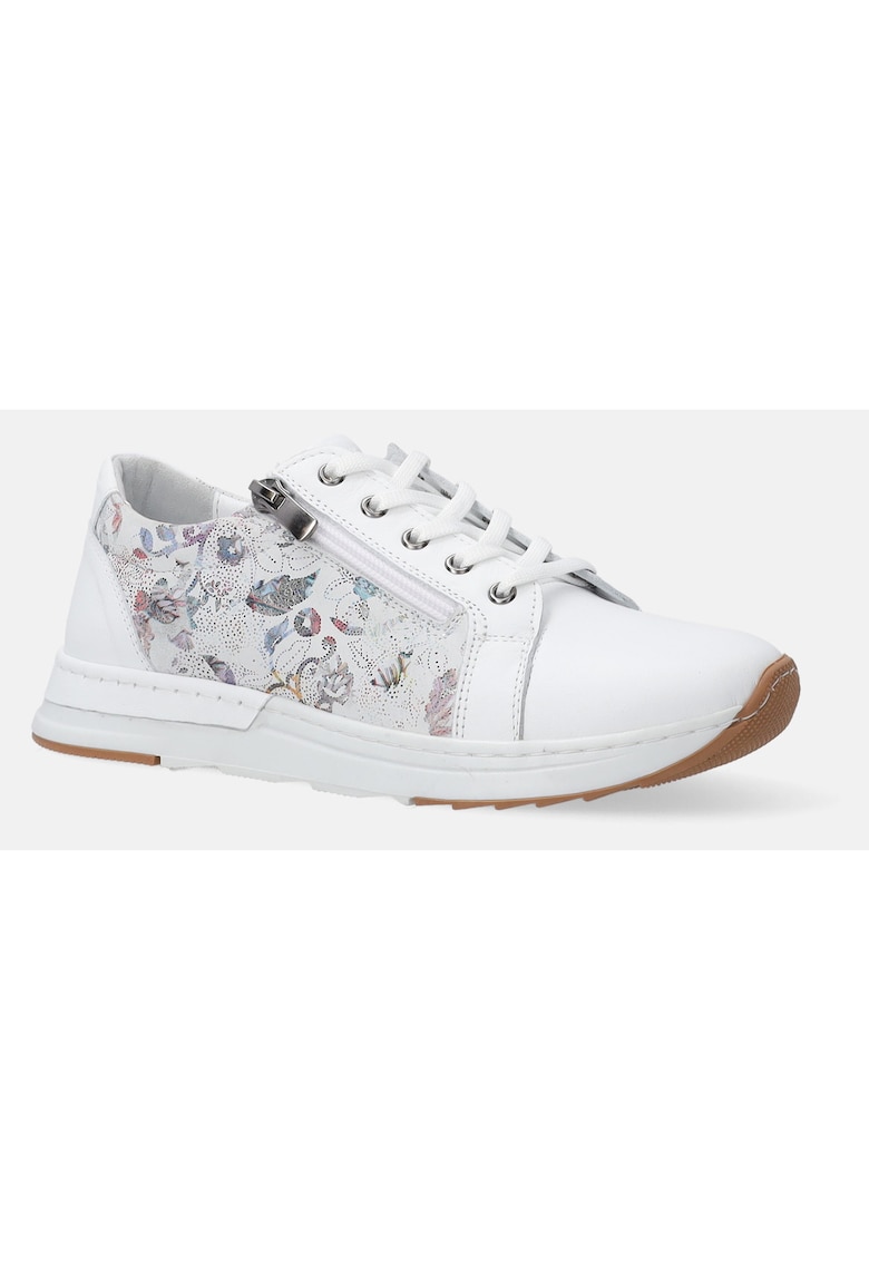 Pantofi sport din piele naturala cu imprimeu lateral