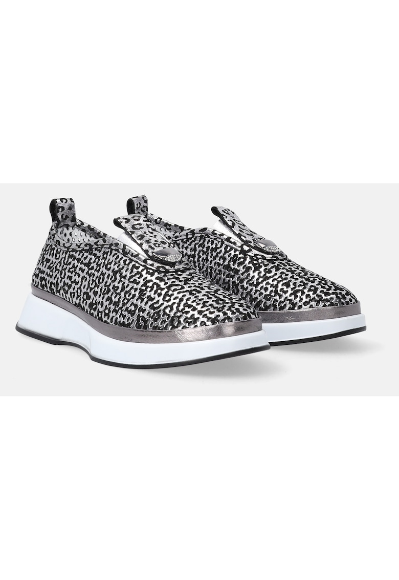 Pantofi sport slip on cu imprimeu