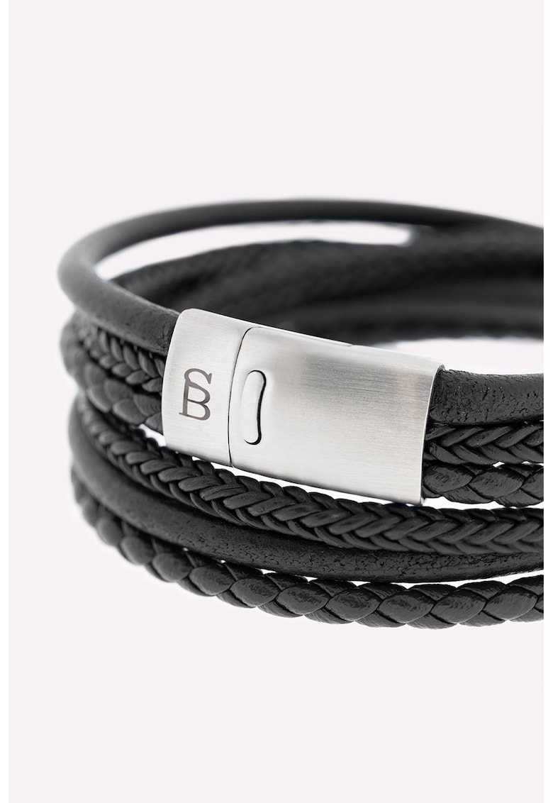 Bratara de piele - Negru