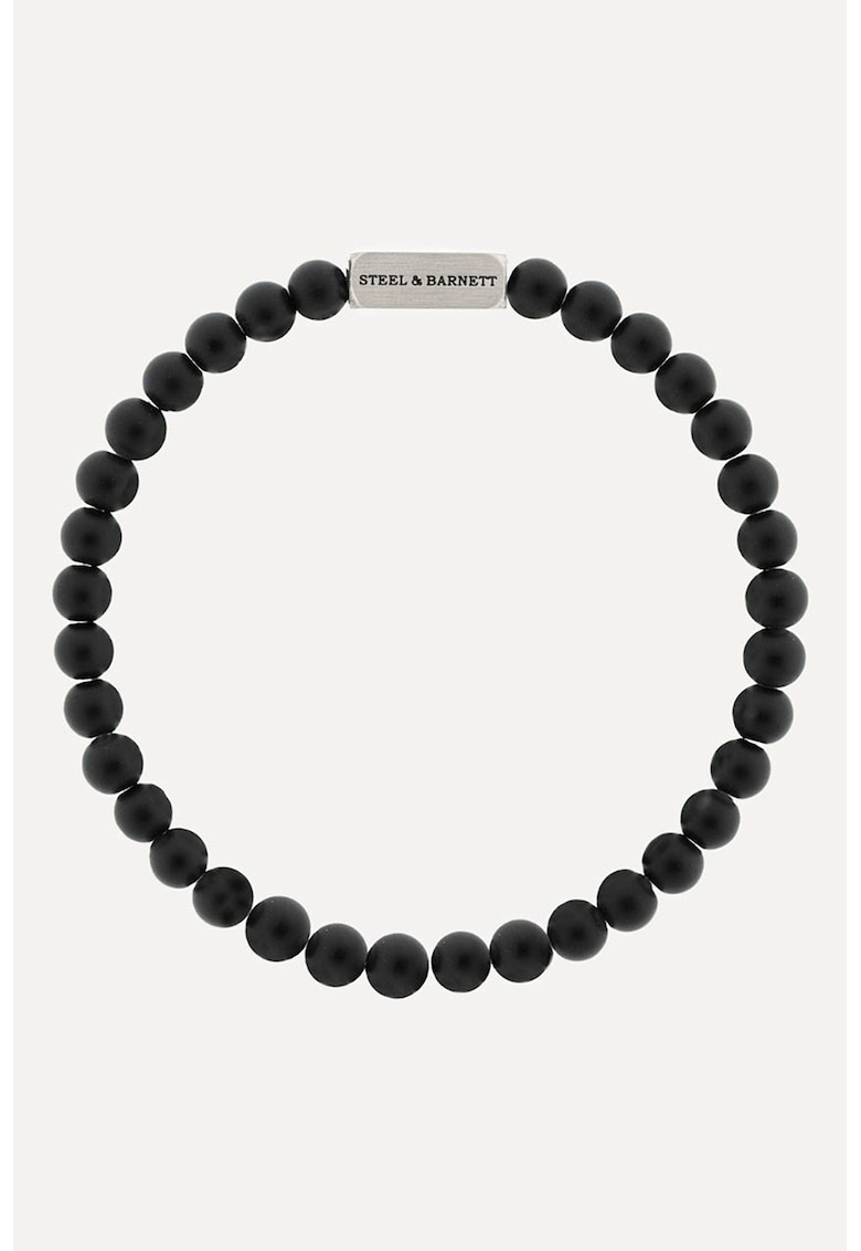 Bratara cu onix - Negru/Argintiu