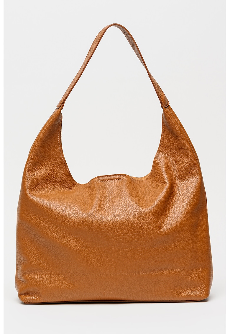 Geanta shopper uni de piele cu etui detasabil - Maro Siena