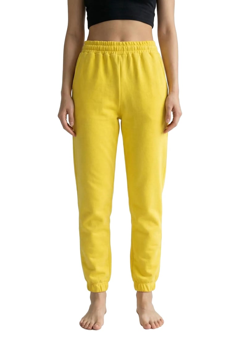 Pantaloni dama - Galben lamaie