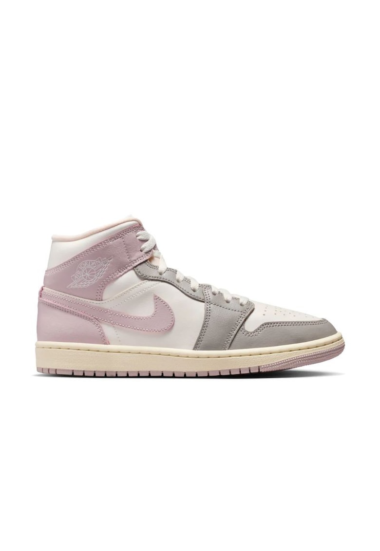 Pantofi sport dama WMNS AIR JORDAN 1 MID - Piele ecologica - Alb -