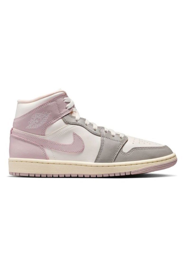 Pantofi sport dama WMNS AIR JORDAN 1 MID - Piele ecologica - Alb -