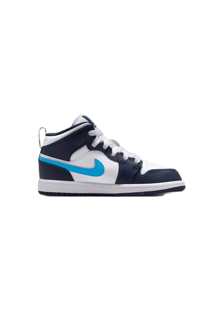 Pantofi sport copii JORDAN 1 MID BP - Piele naturala - Albastru - Albastru