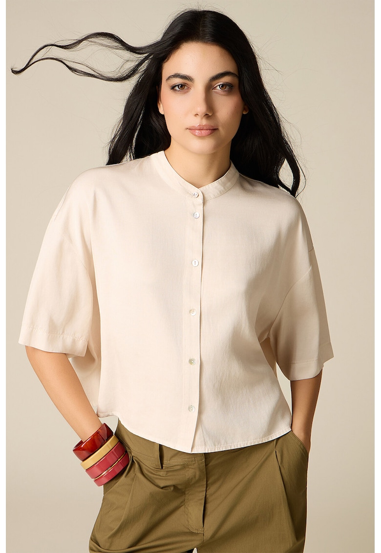 Bluza cu maneci cazute - Crem