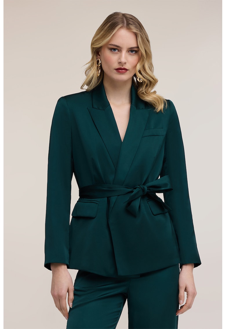 Sacou cu revere ascutite - Verde englez
