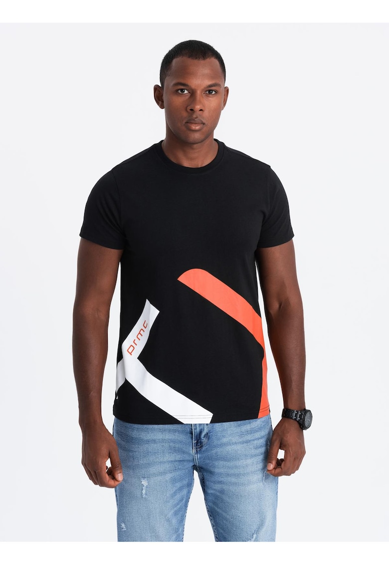 Tricou barbati Performance Bumbac pieptanat Croiala Regular - Negru