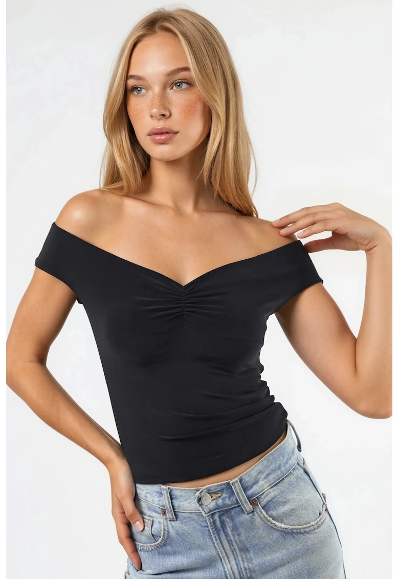 Tricou dama - Tricot - Negru