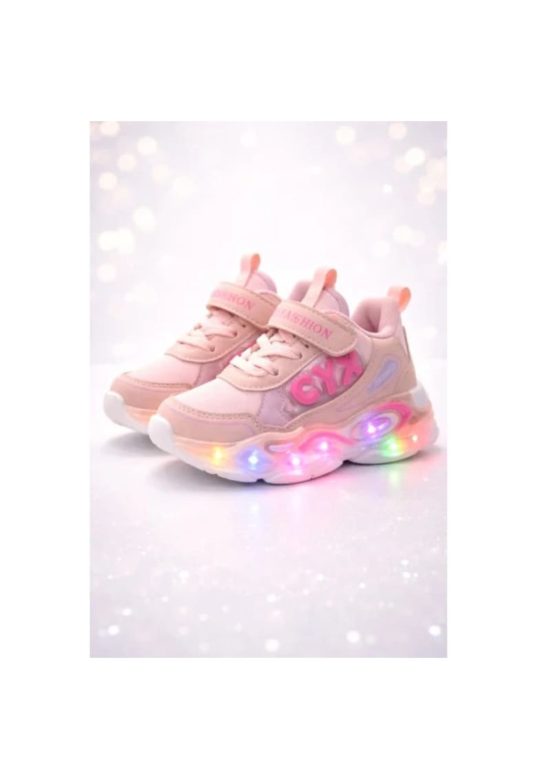 Adidasi cu luminite pentru fetite CYX - Roz