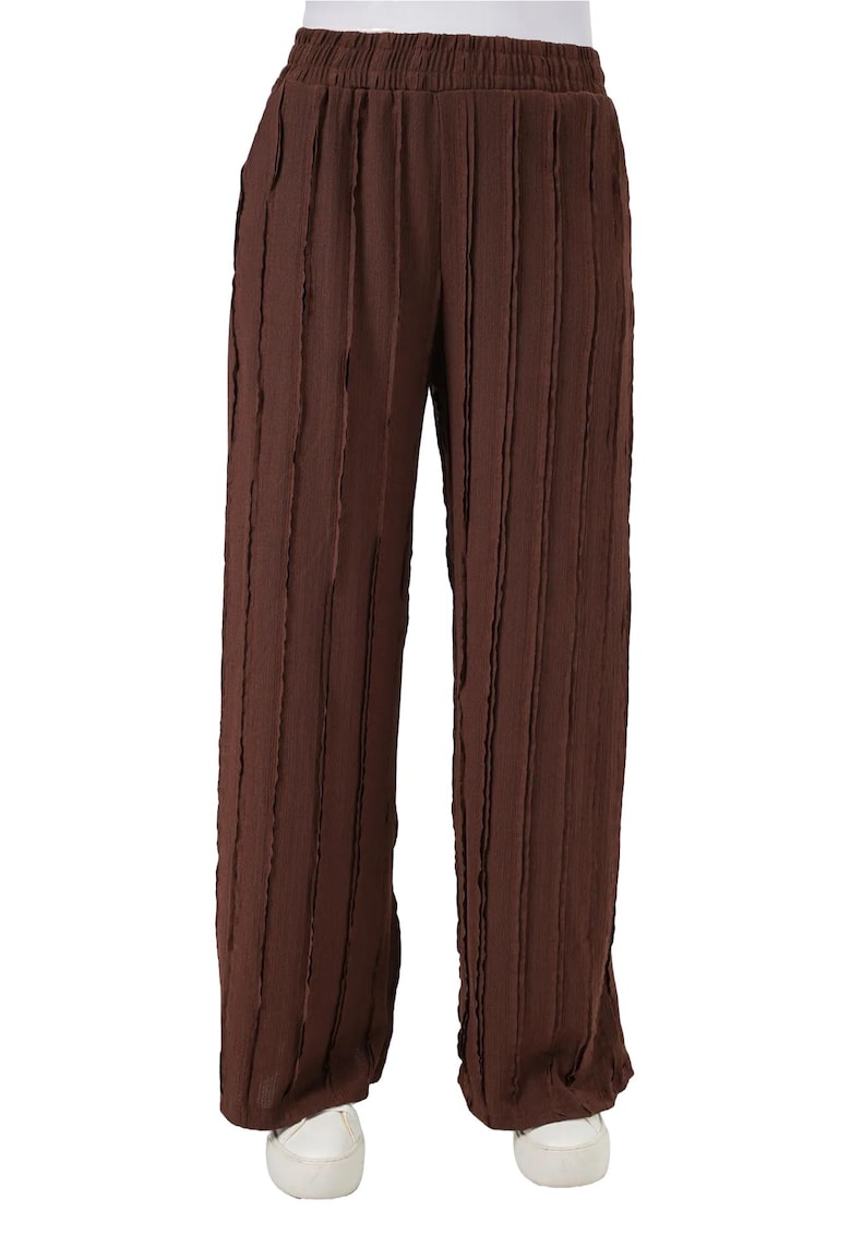 Pantaloni dama - Poliester/Elastan - Maro