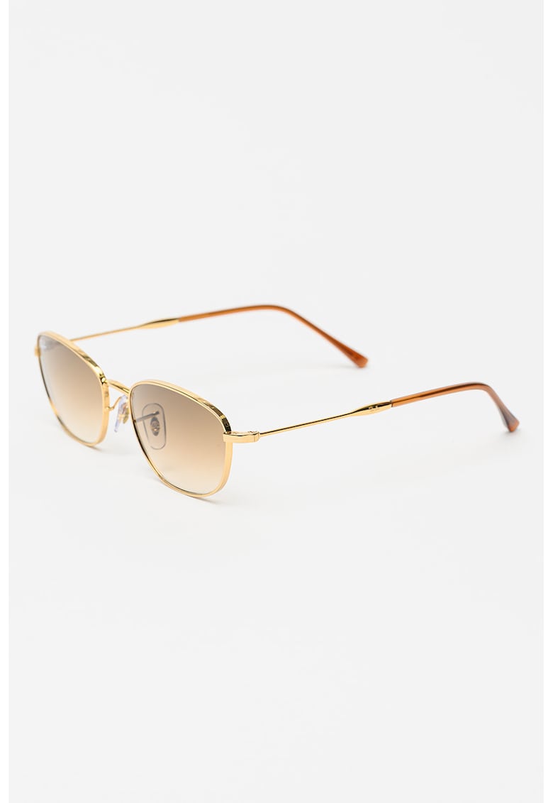 Ochelari de soare cu lentile ovale - Auriu/Auriu rose