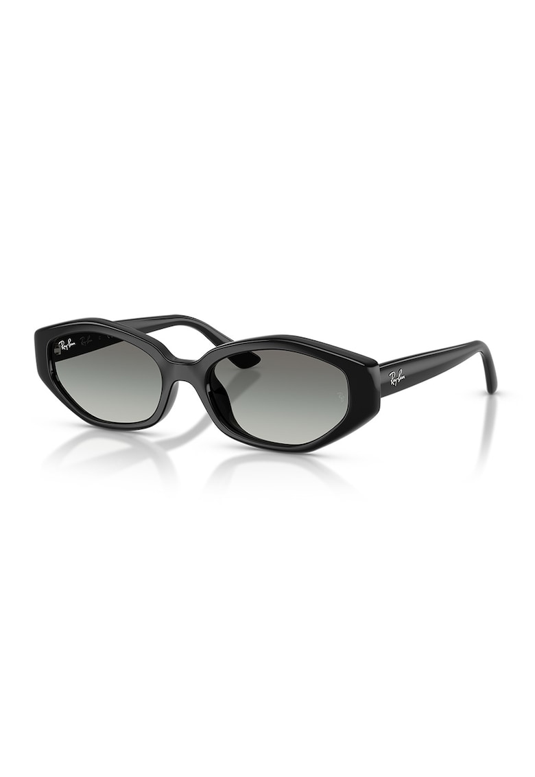 Ochelari de soare unisex cu logo - Negru/Negru stins